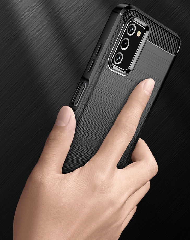 Ốp lưng chống sốc Vân Sợi Carbon cho Samsung Galaxy A03s - Hàng nhập khẩu