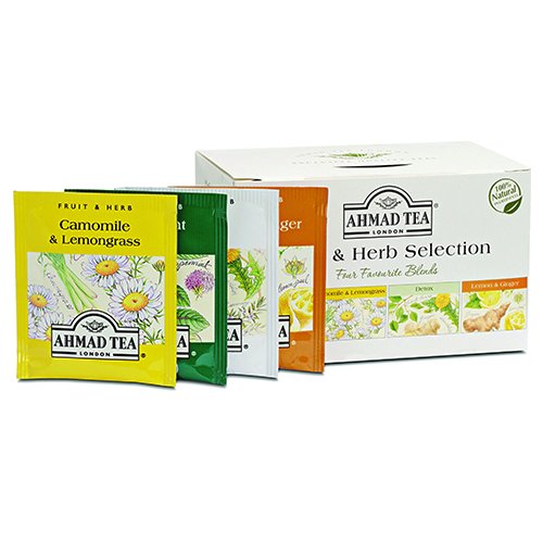 TRÀ AHMAD ANH QUỐC - BỘ SƯU TẬP THẢO MỘC - Fruit & Herb Selection - 4 loại Trà Thảo mộc giúp củng cố sức khỏe của bạn