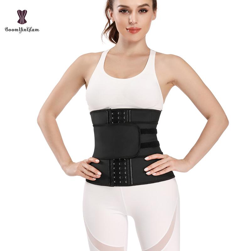 Mịn Màng Cao Su Bọc Nữ Dây Chéo Underbust 9 Xương Thép Fajas Viền Dán Dính Móc Giảm Béo