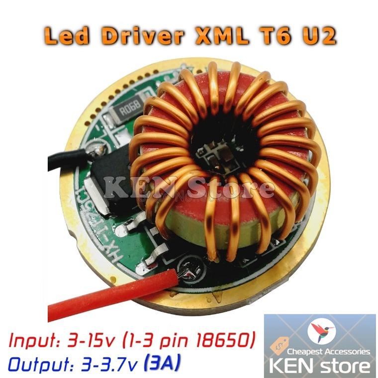 Led driver, nguồn led 10W in 3V-15V (1-3 pin 18650), out 3.7V cho chip led XPE / Q5 / XML T6 / XML2 U2...