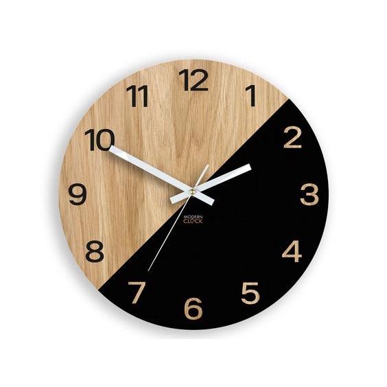 20 MẪU ĐỒNG HỒ - Đồng hồ Gỗ treo tường chất liệu gỗ máy kim thiết kế in theo yêu cầu trang trí nhà và quán café*#5