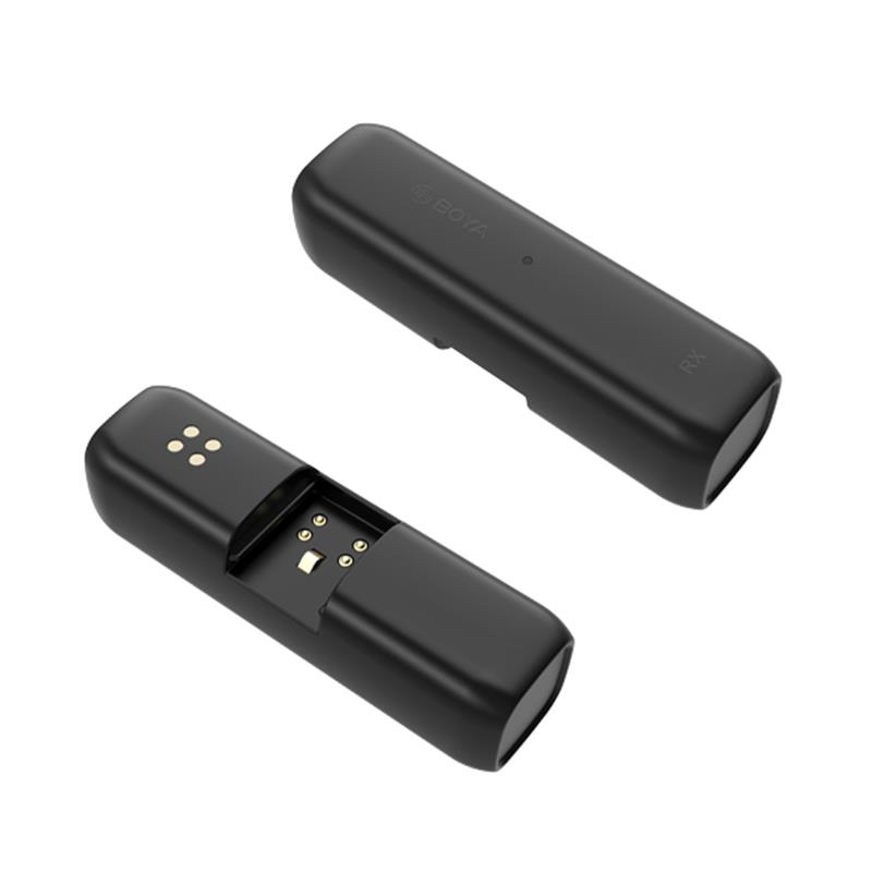 Micro thu âm không dây Boya BY-WM3D gồm cổng lightning cho iPhone và cổng 3.5mm cho Camera - Hàng Chính Hãng