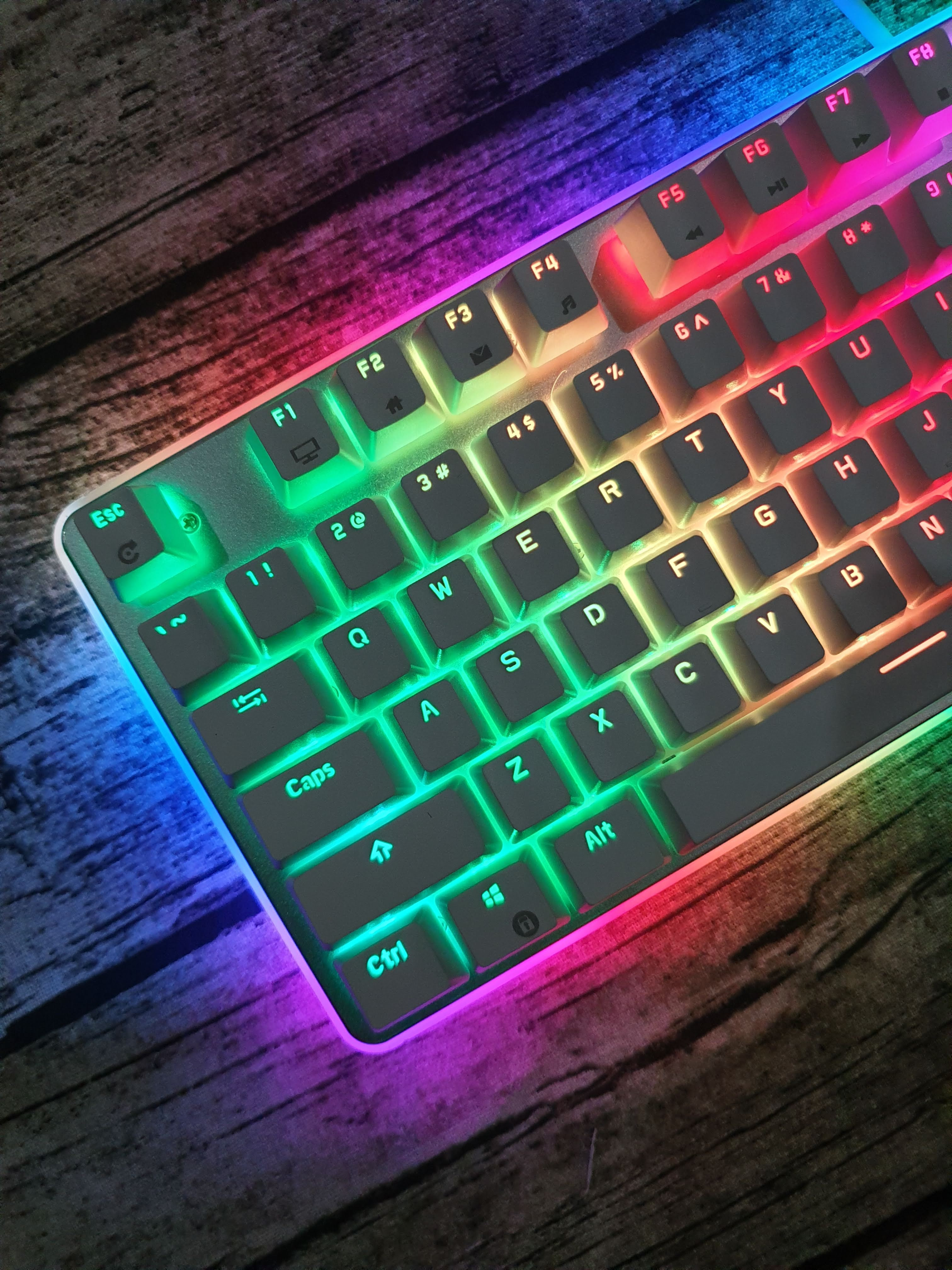 Bàn Phím Royal Kludge RK918 RGB Trắng - Hàng Nhập Khẩu