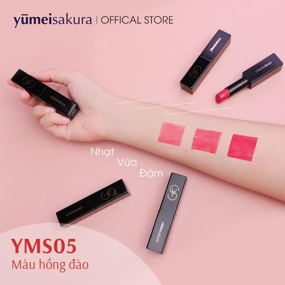 Son Lì Mịn Yumeisakura Matte Revolution Siêu Dưỡng màu Hồng Nguyên Bản YMS08 3.5gr