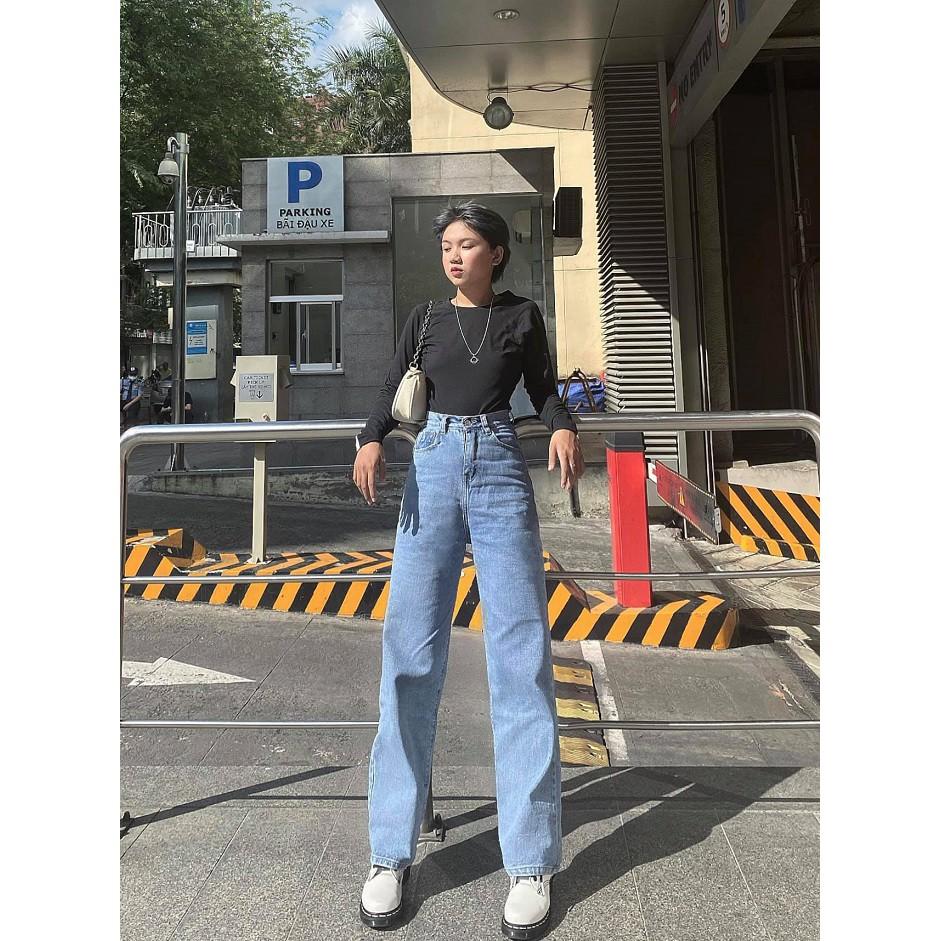QUẦN JEANS NỮ ỐNG RỘNG HÀNG ĐẸP