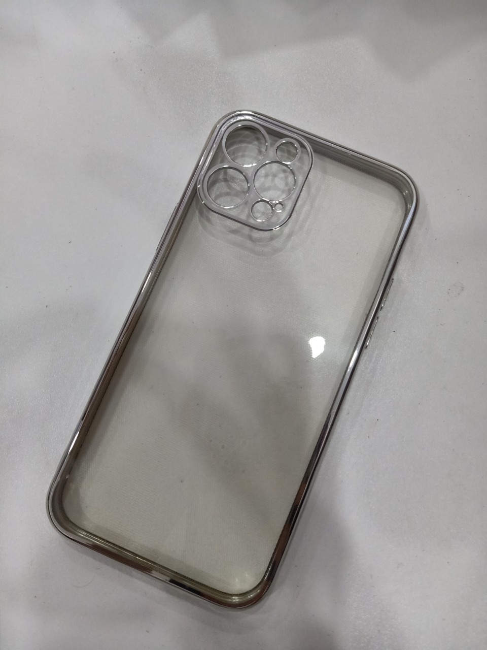 Ốp lưng trong suốt viền màu dành cho iPhone 12 Pro/ 12 Pro Max