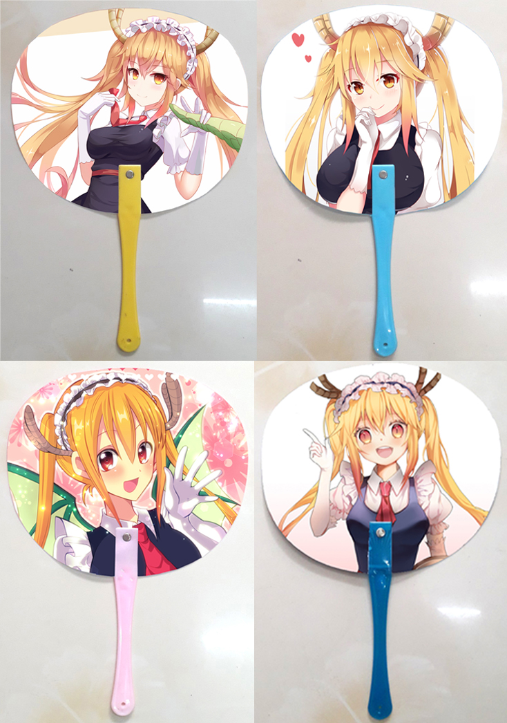 Qụat cầm tay in ảnh 2 mặt khác nhau Maid Dragon