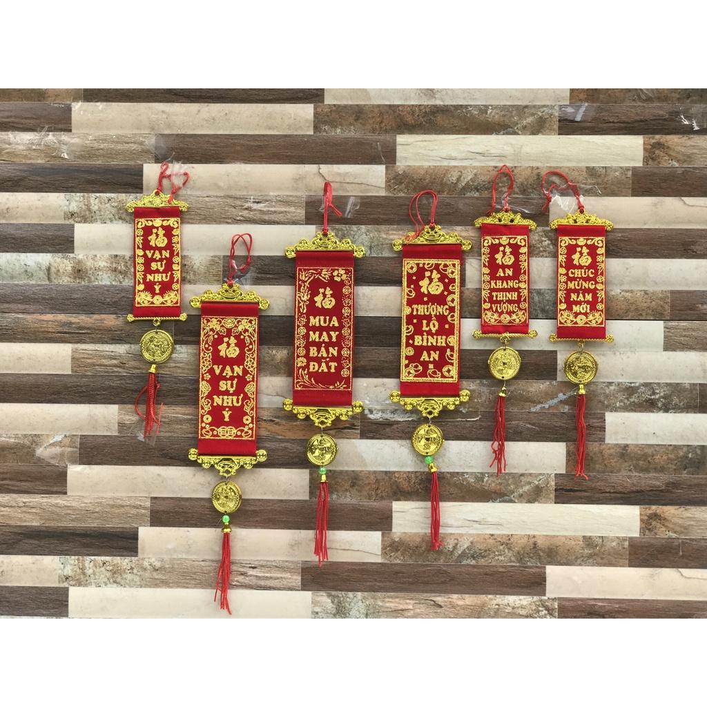 Liễn vải treo tết/ liễn treo tết hình chữ nhật