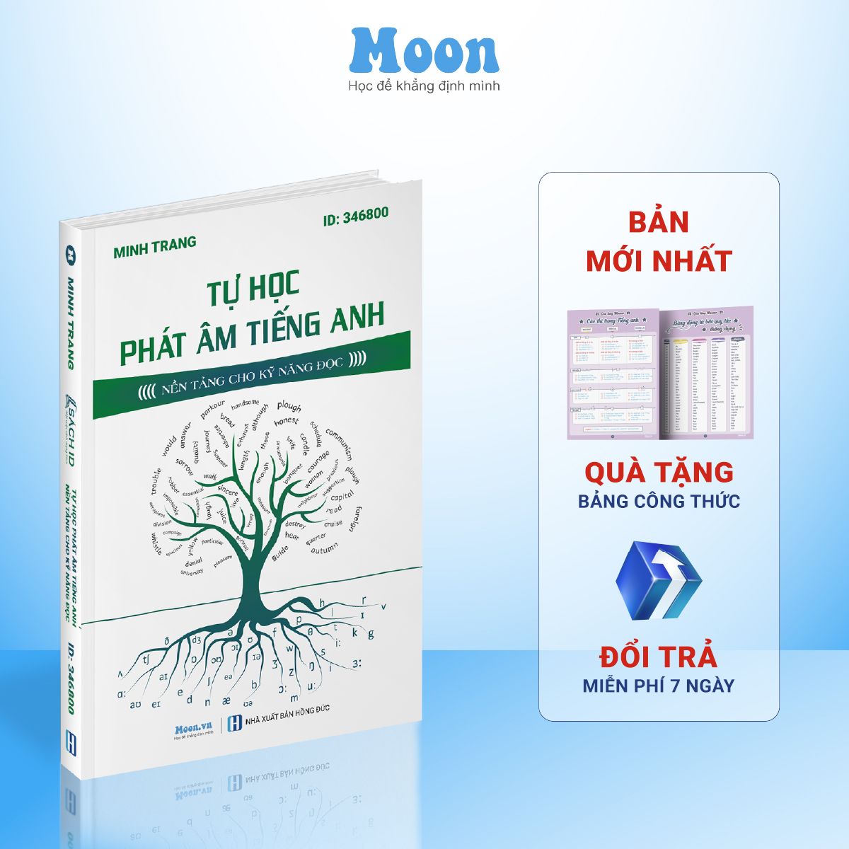 Sách Học Phát Âm Tiếng Anh, Tự học phát âm tiếng anh hiệu quả Moonbook.