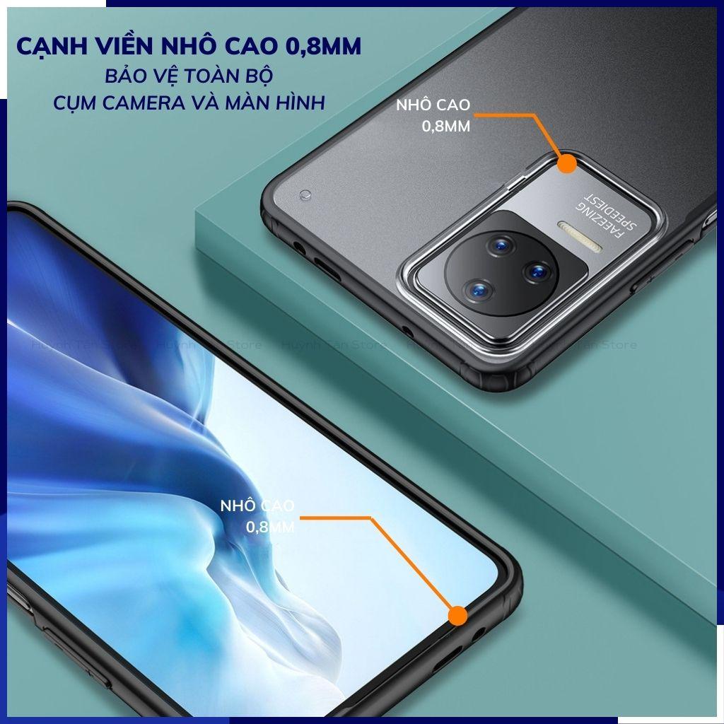 Ốp lưng redmi k50, k50 pro chống sốc bảo vệ camera chống vân tay nhám viền màu ver 2 phụ kiện điện thoại huỳnh tân store