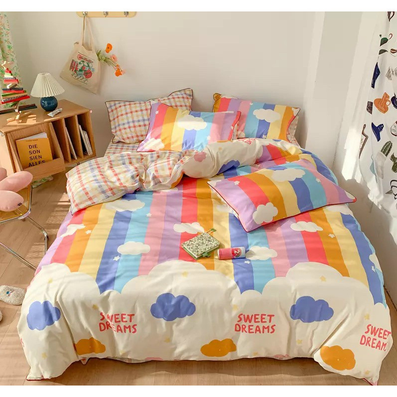 Bộ chăn ga gối cotton LIDACO PL1 - Sweet Dreams