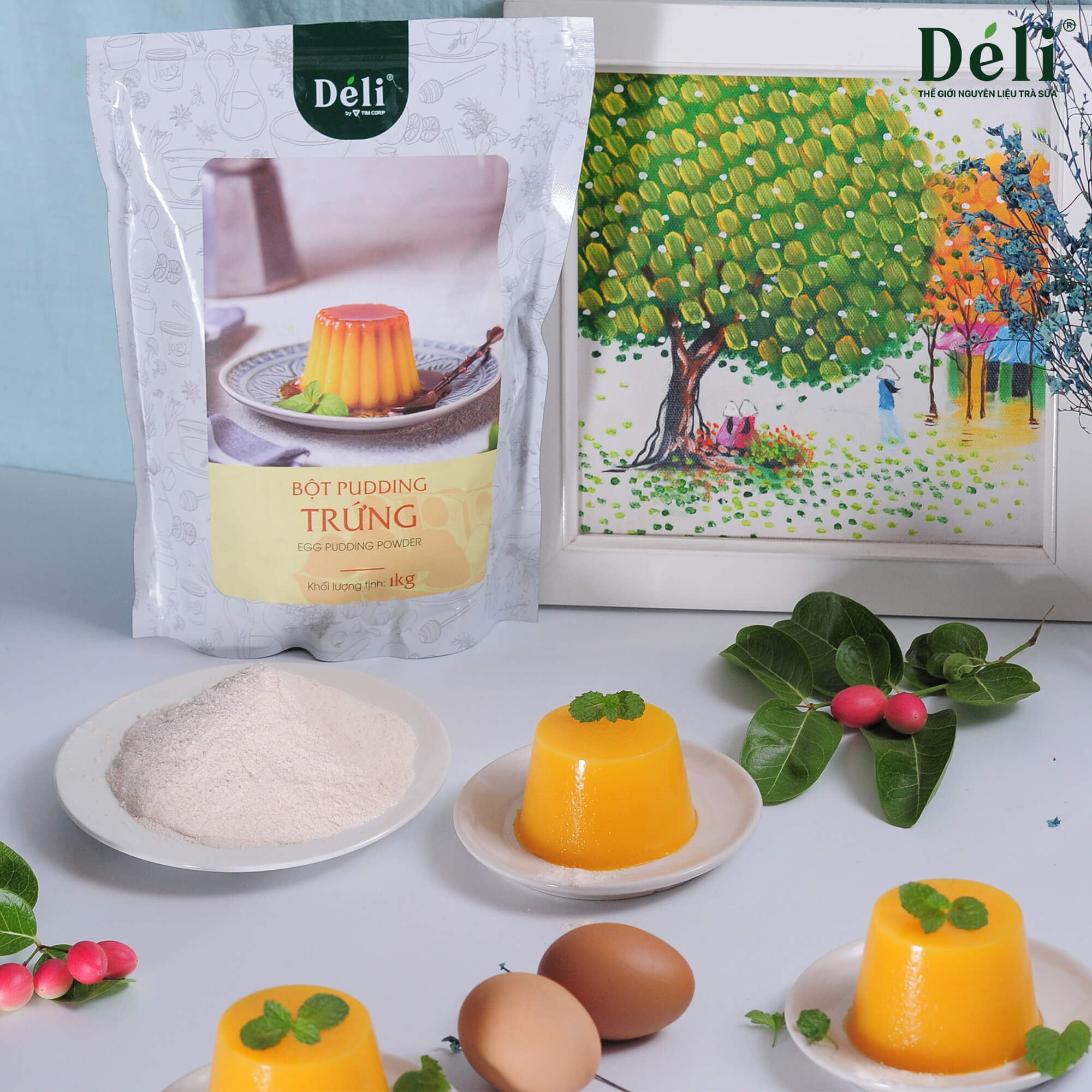 Pudding trứng Déli