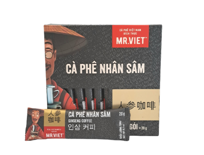 Cà phê Nhân Sâm -thương hiệu MR.VIET
