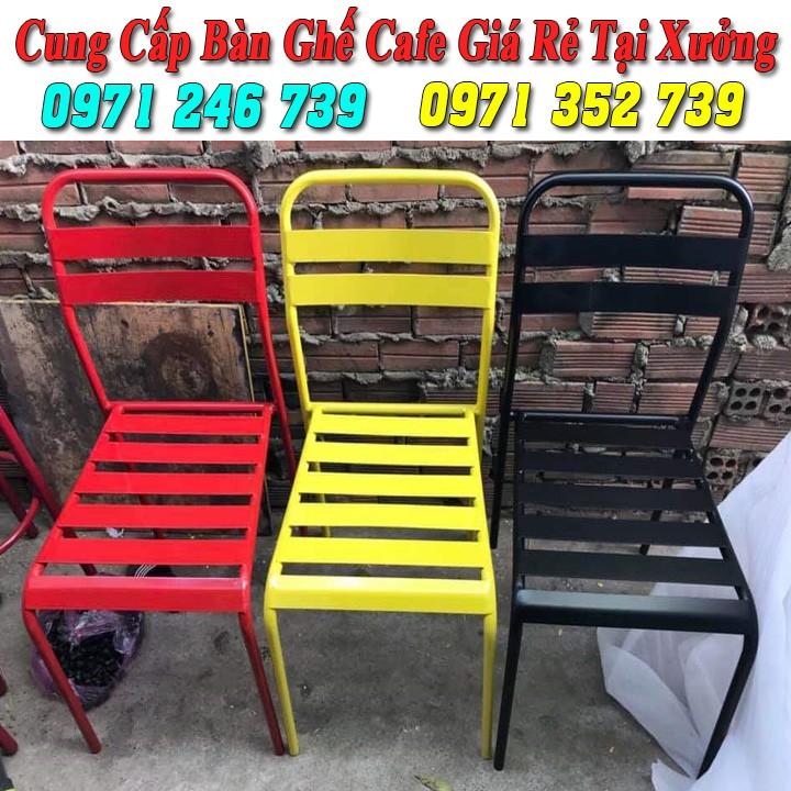 Ghế sắt cafe ngoài trời