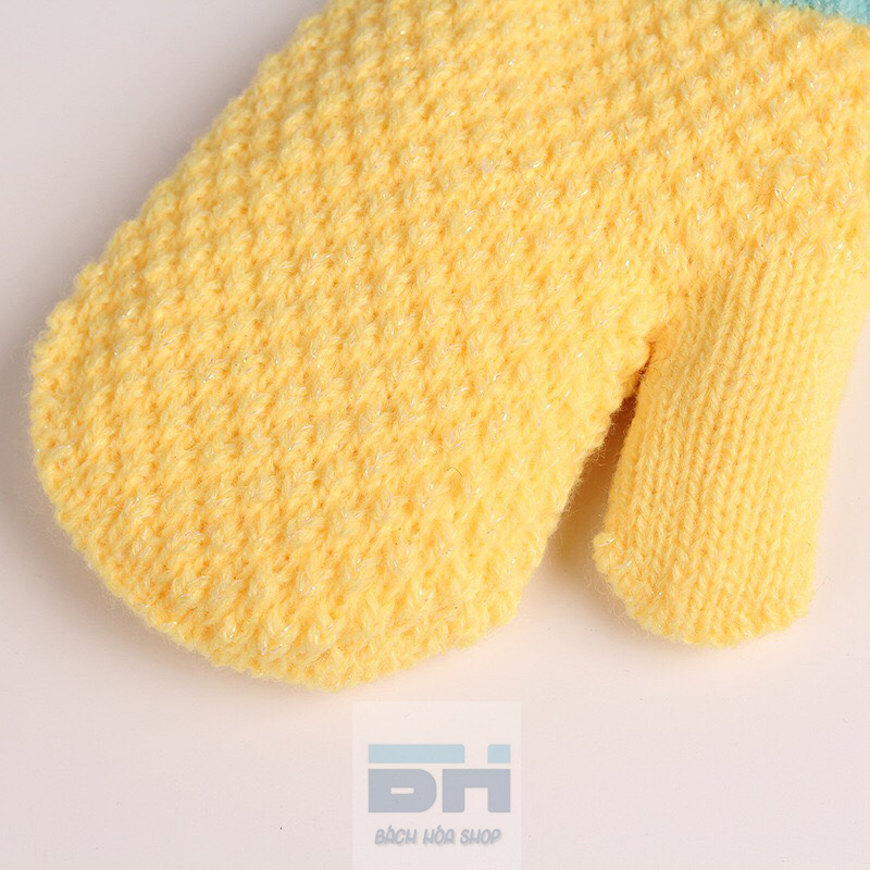 Gang tay len dệt kim BH Kids hình trái dứa dễ thương - BHS26