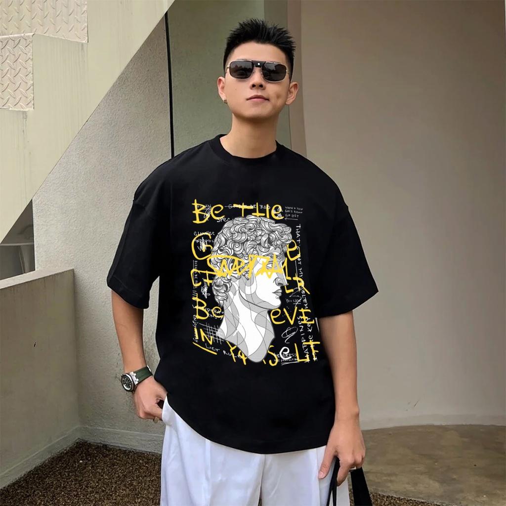 Áo thun unisex form rộng chất vải cotton 100%