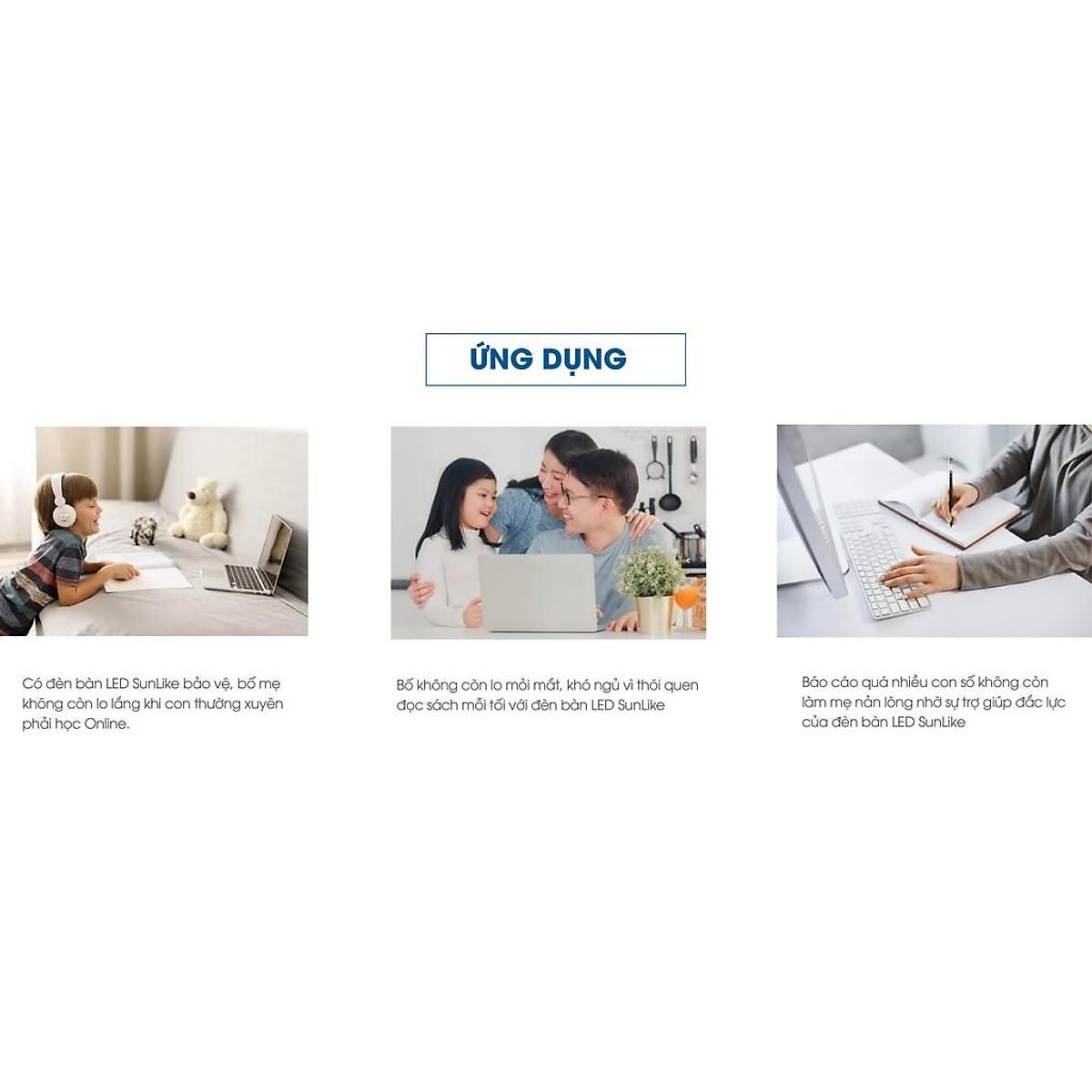 Đèn bàn bảo vệ thị lực Rạng Đông 3 cấp 4 màu ánh sáng, công nghệ LED Sunlike, điều khiển cảm ứng