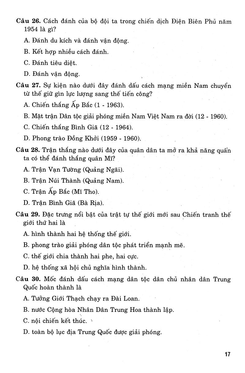 Sách 36 Bộ Đề Trắc Nghiệm Ôn Thi Trung Học Phổ Thông Quốc Gia 2019 - Khoa Học Xã Hội