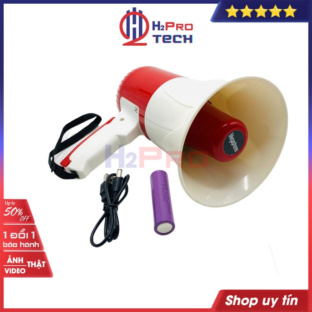 Loa Phóng Thanh Cầm Tay, Loa Bán Hàng Rong Megaphone 35W Pin Sạc, Đa Năng Có Ghi Âm, USB (Quà tặng: Pin sạc)