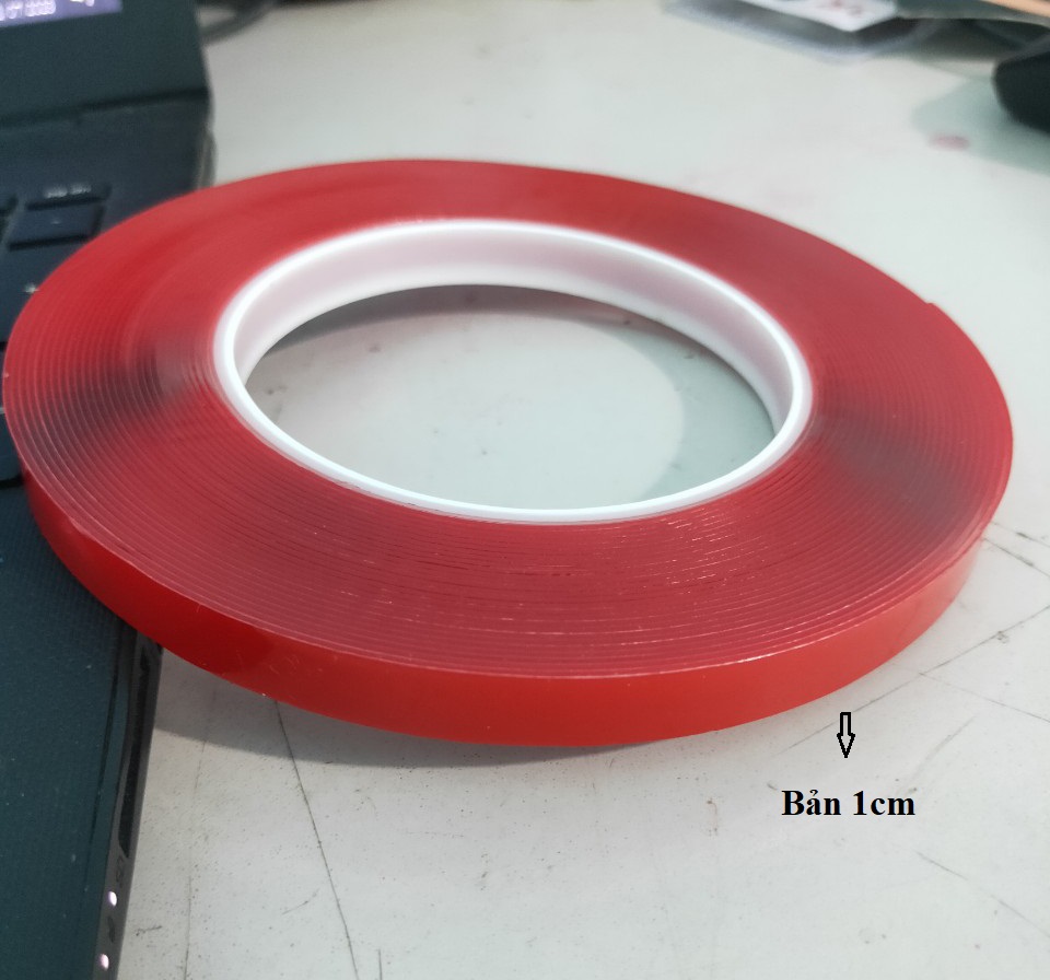 Băng keo 3.M hai mặt trong suốt bản 1cm dán xe Ô tô chuyên dụng