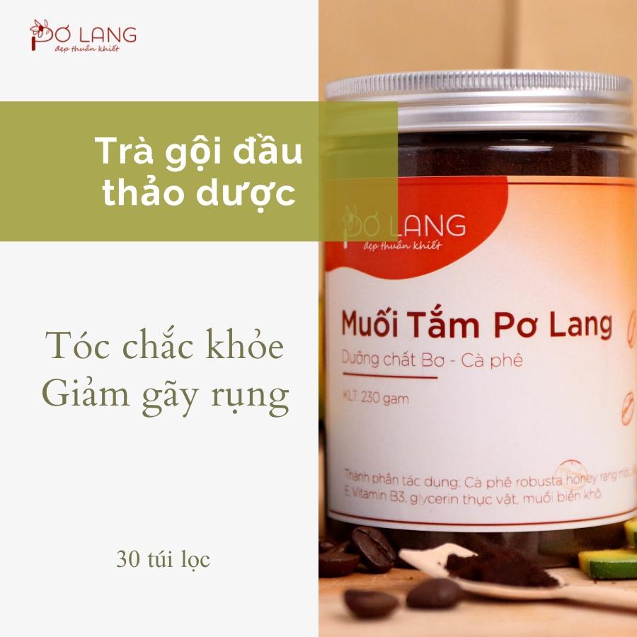 Muối tắm Pơ Lang giảm mụn lưng, da sáng mềm mịn - hũ 130gam