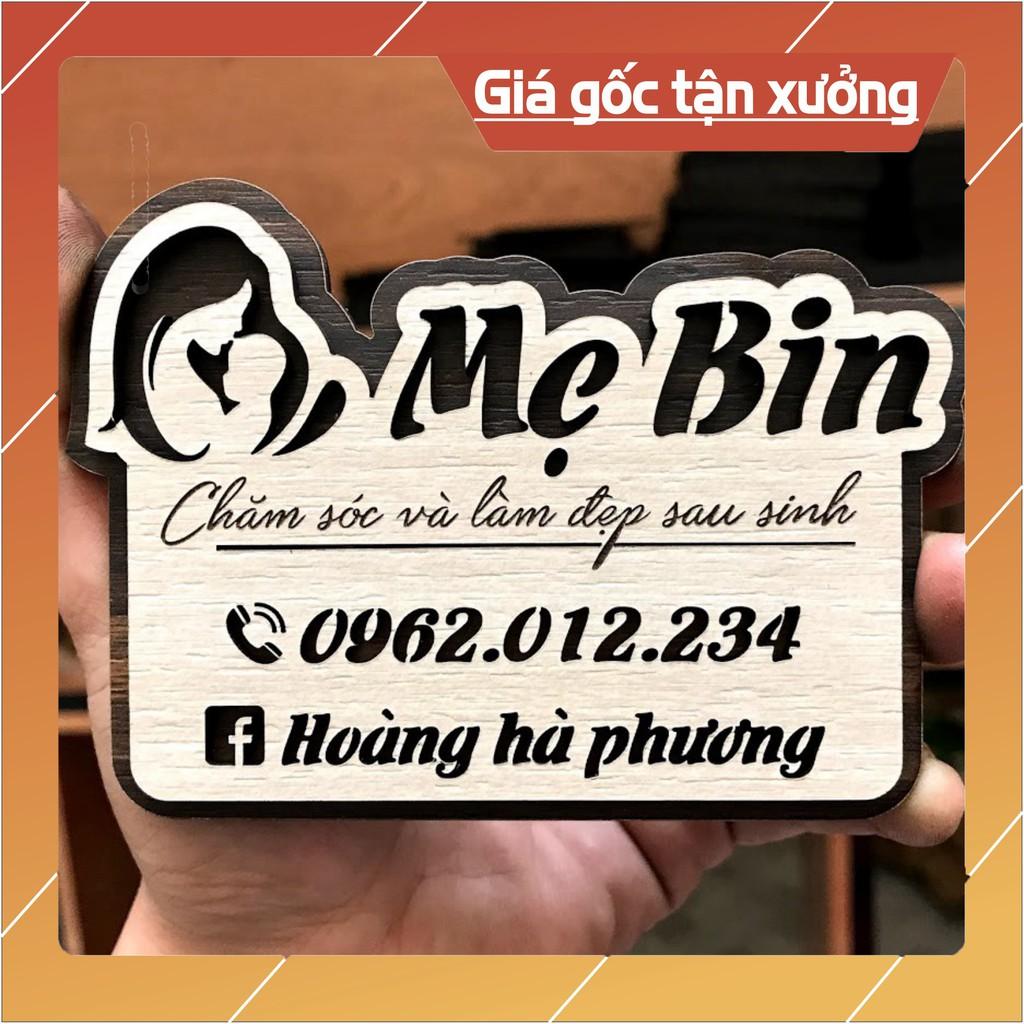 Bảng gỗ tên shop mini  chúng tôi thiết kế theo yêu cầu