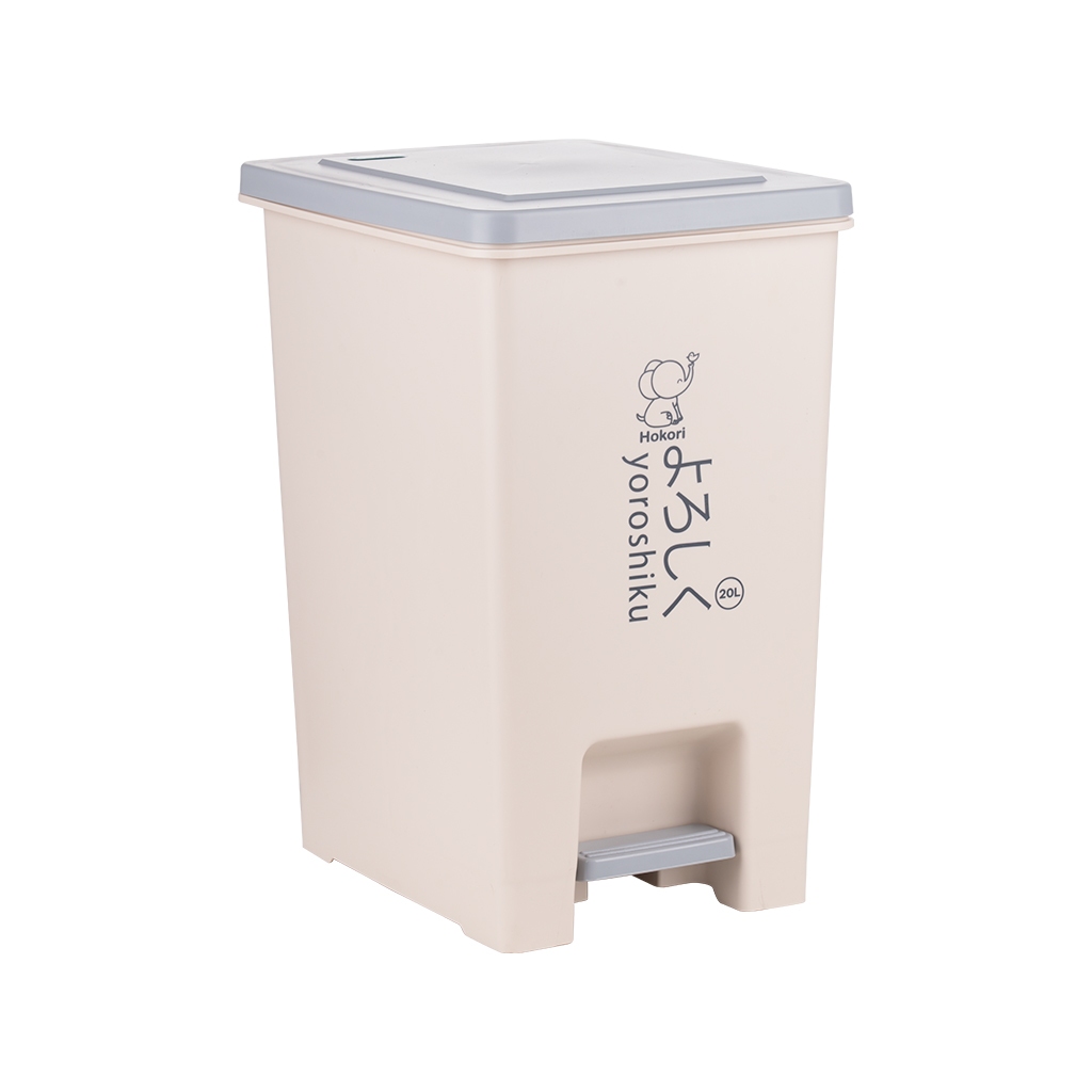 Bật rác vuông Hokori 10L, 15L, 20L thiết kế hiện đại, sang trọng nhựa tự nhiên đúc nguyên khối - Hàng Việt Nam