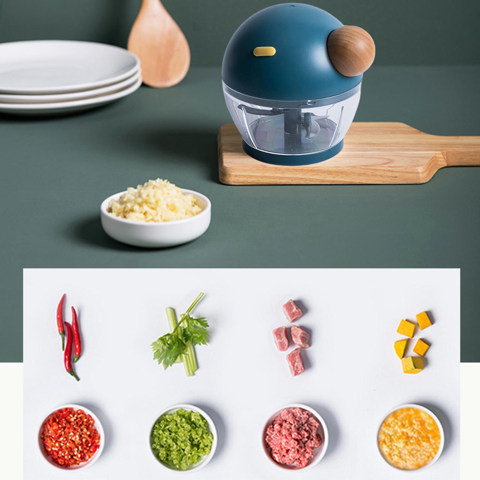500ml Food Processor Vegetable Chopper Blender Manual for Meat Nuts Ginger