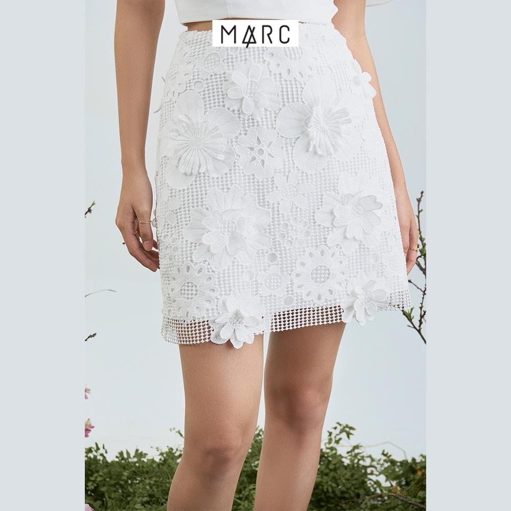 Váy ren nữ MARC FASHION hoa 3D mini form A TRLH113022