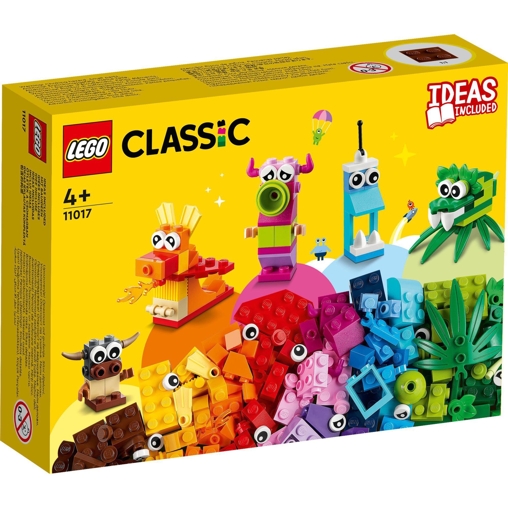 LEGO Classic 11017 Hộp gạch Classic chủ đề quái vật sáng tạo (140 chi tiết)