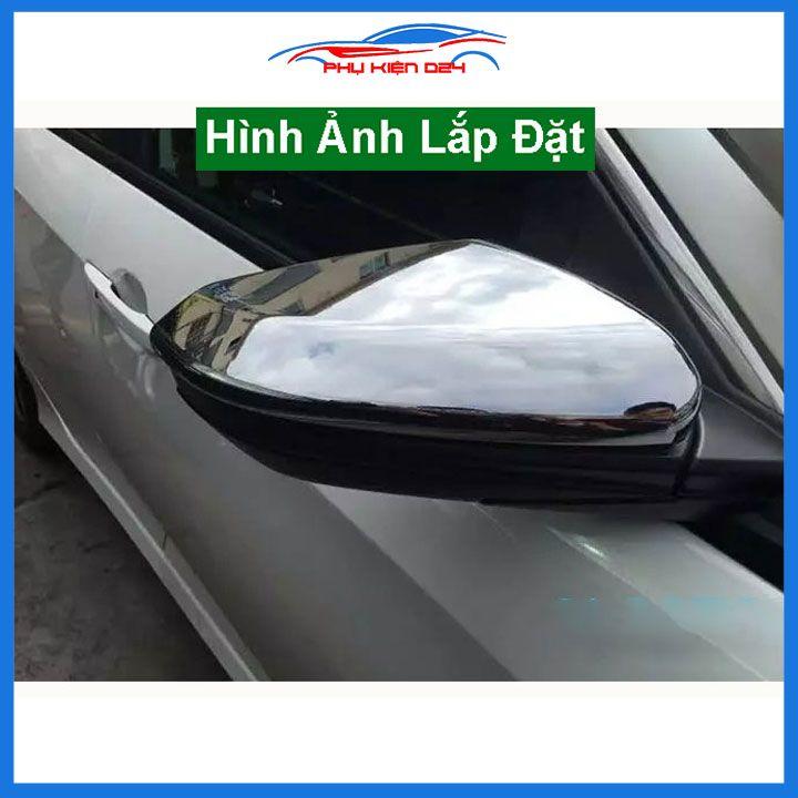 Ốp gương Civic 2016-2017-2018-2019-2020-2021 mạ crom bảo vệ chống trầy trang trí làm đẹp xe