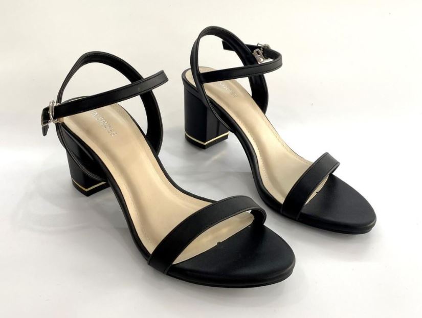 Giày sandal nữ - Sandal cao gót nữ đế vuông dây mảnh da mềm 5cm Ninhsoes