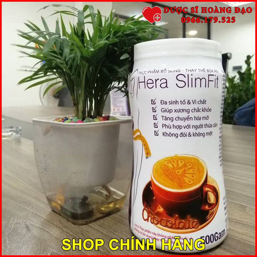 Combo 3 hộp Sữa hỗ trợ giảm cân Hera Slimfit 500gr [Chính Hãng] - Giảm 3-7Kg/ 1 Liệu trình [Tặng 1 Hộp Chất xơ hòa tan Hera Happy chống táo bón, 1 hộp Mặt nạ Saffron sữa ong chúa và 1 Thước dây]