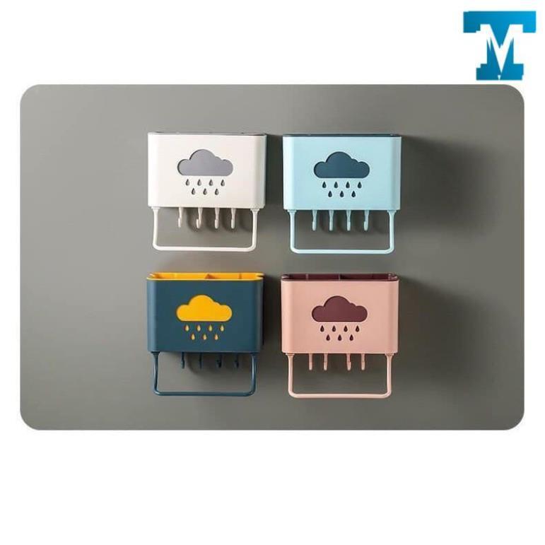 Hộp cắm ống đũa đa năng dán tường siêu chắc
