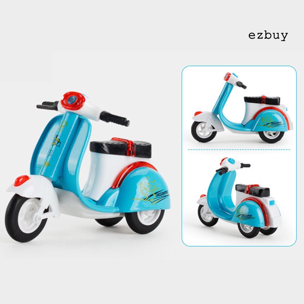 EY-Children Pull Back Mini Car Alloy Motorcycle Tricycle Model Educational Toy