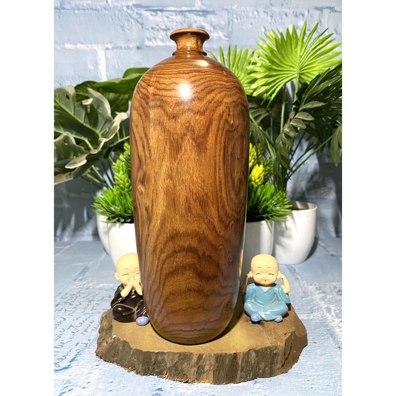 Bình phú quý gỗ Cẩm mini - Nu cực đẹp