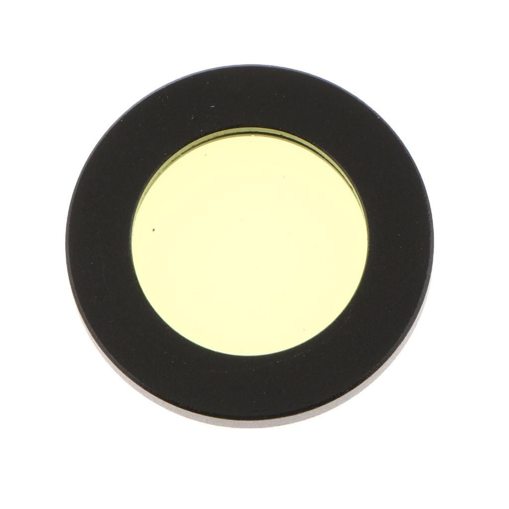 Telescope Eyepiece Filter Yellow Black Color for Astronomy 1.25" Moon Planet