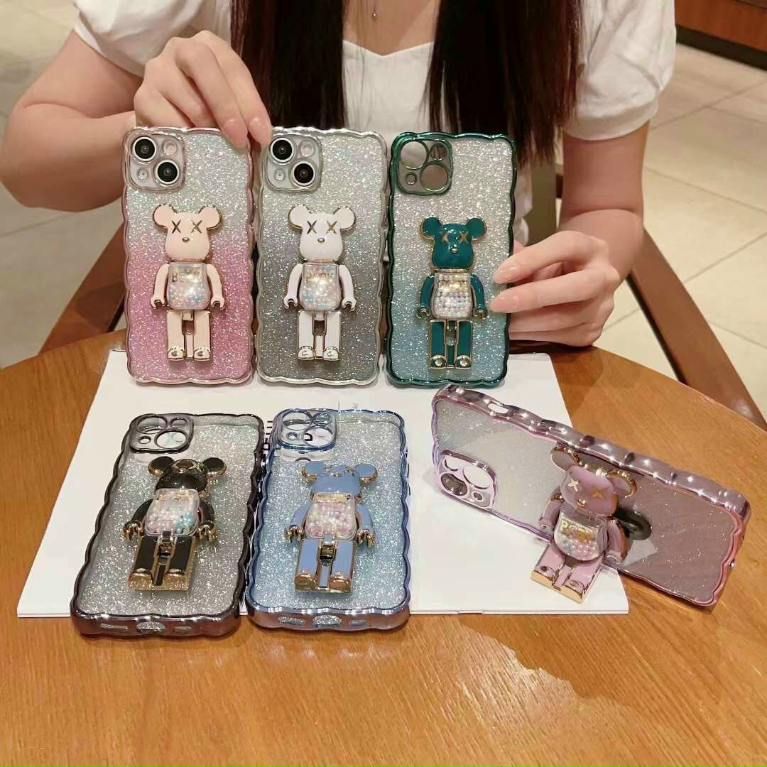 Ốp Điện Thoại Rô Bốt Kèm Nhũ và iRing Dành Cho iphone 14 Promax, 13promax, 13pro, 12promax, 11promax,xsm_A144
