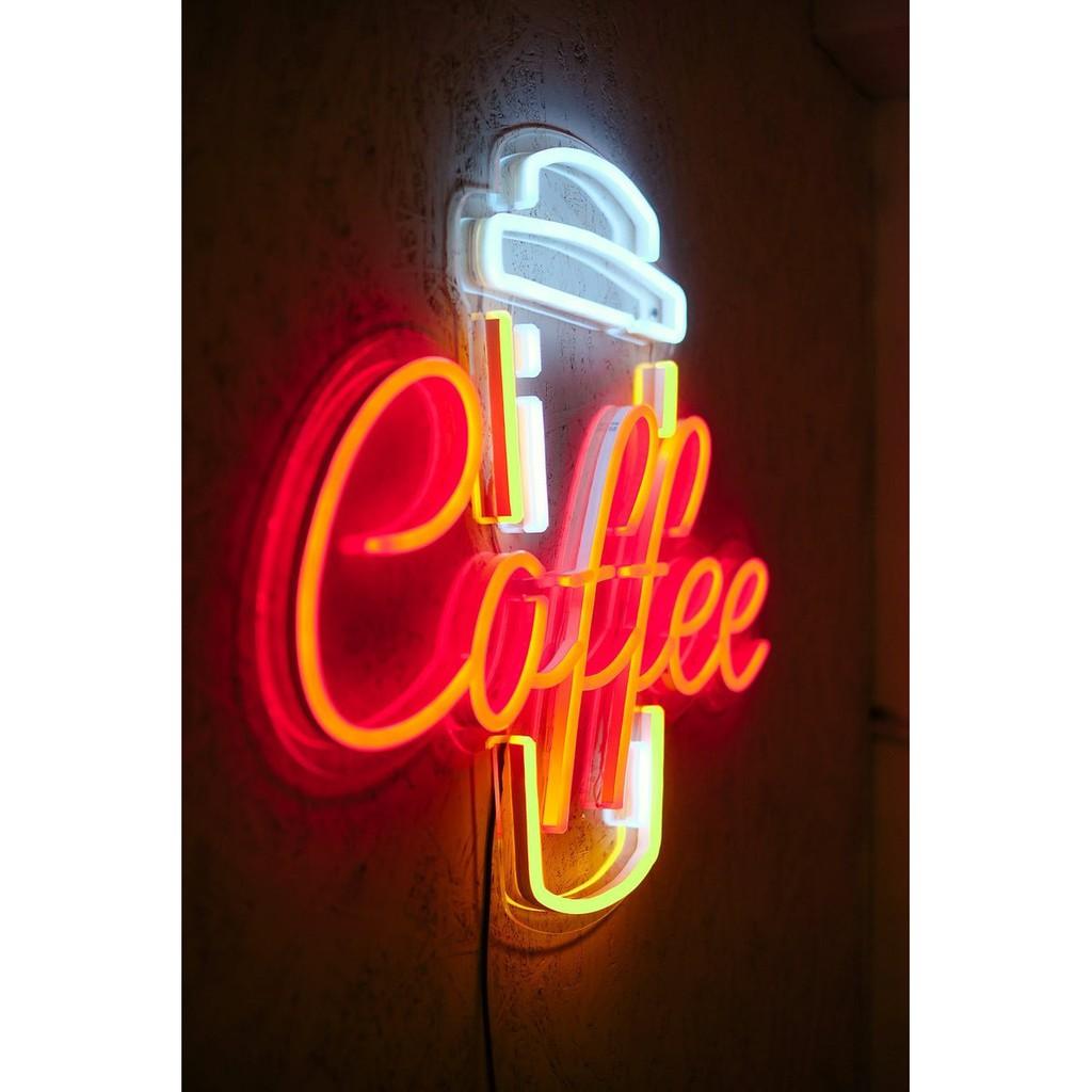 Đèn LED neon sign hình BIỂN HIỆU COFFEE | Saigonneonart | Sử dụng điện 12V | Chuyên dùng trang trí tường, trang trí phòng ngủ, trang trí nhà , trang trí quán coffee, trang trí cửa hàng