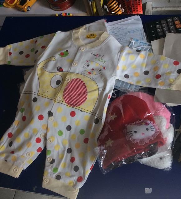 Set 5 Áo Liền Quần Tay Ngắn Cho Bé trai Baby Wear