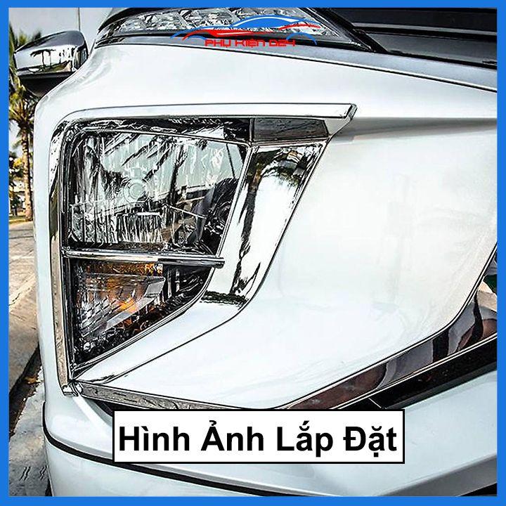 Ốp viền đèn pha hậu mạ crom Xpander 2018-2019-2020-2021 chống trầy trang trí bảo vệ xe