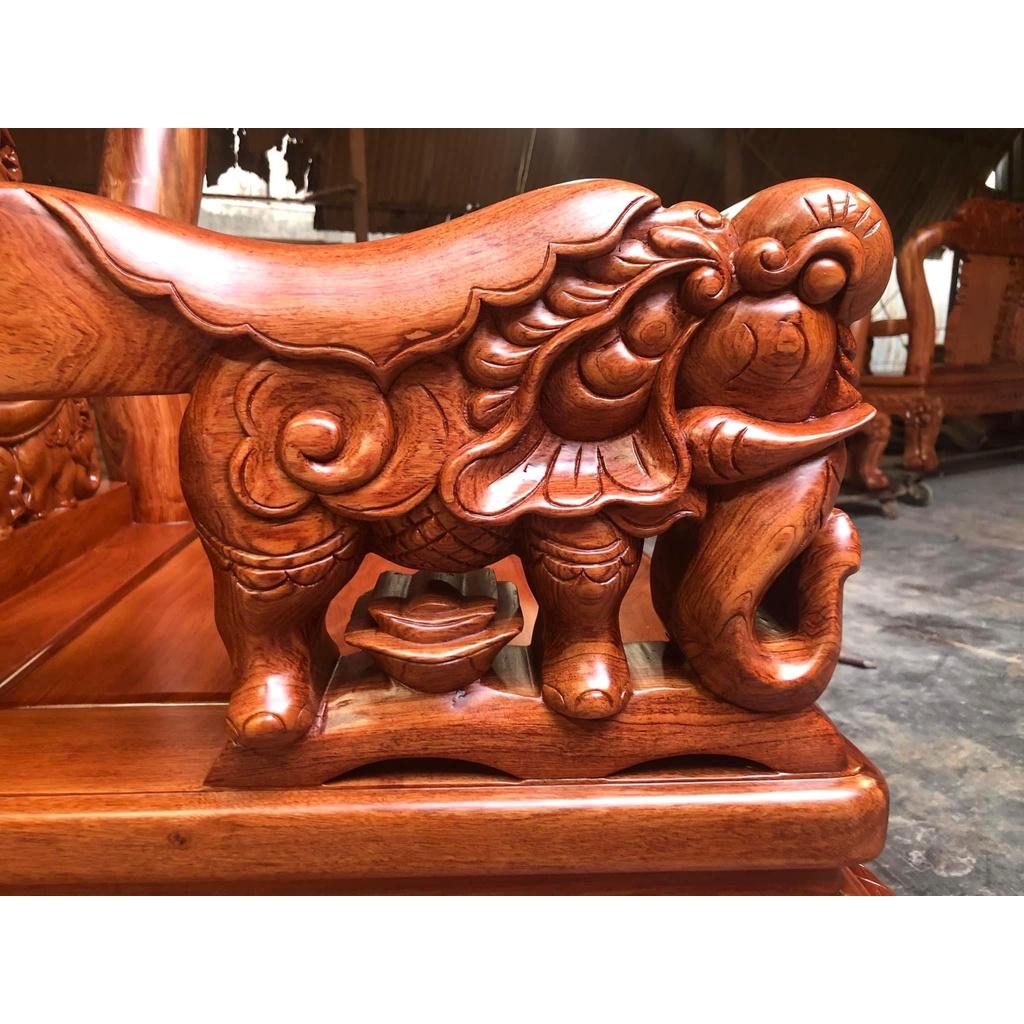 Bộ Bàn Ghế Minh Quốc Voi Cột 12 Chân 14 Gỗ Hương