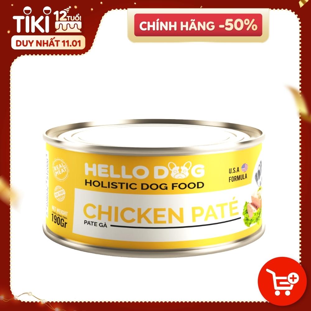 Pate Tươi Cho Chó Vị Gà - Hello Dog Chicken Pate 190G