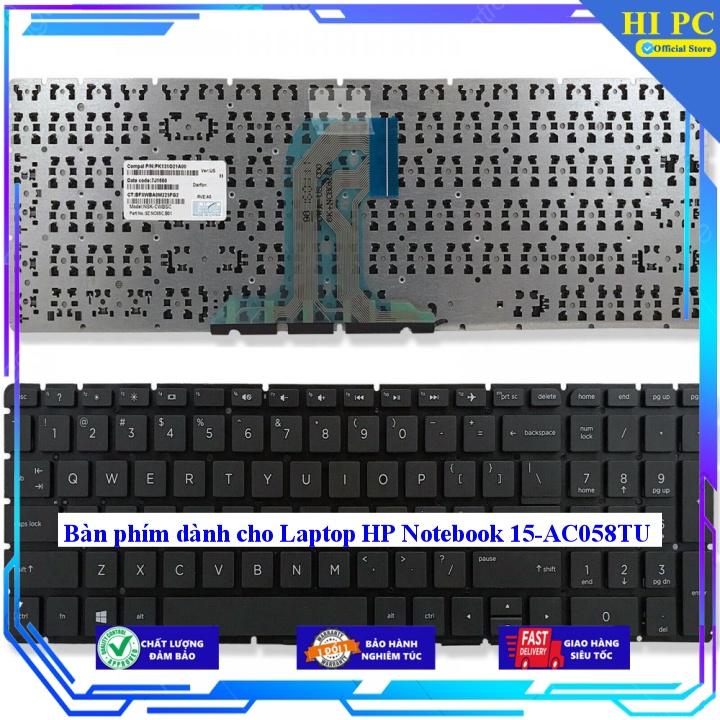 Bàn phím dành cho Laptop HP Notebook 15-AC058TU - Hàng Nhập Khẩu