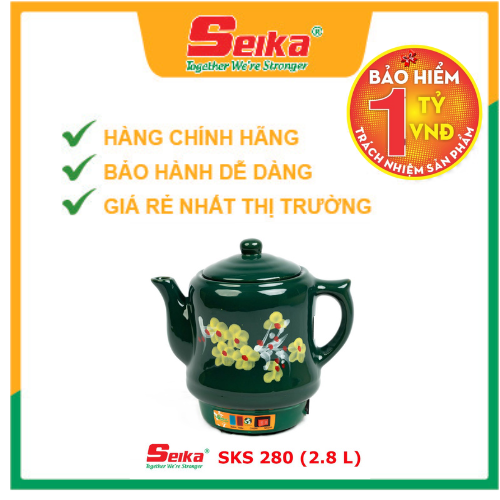 Ấm Sắc Thuốc Seika 2.8L - SKS280 - Hàng chính hãng