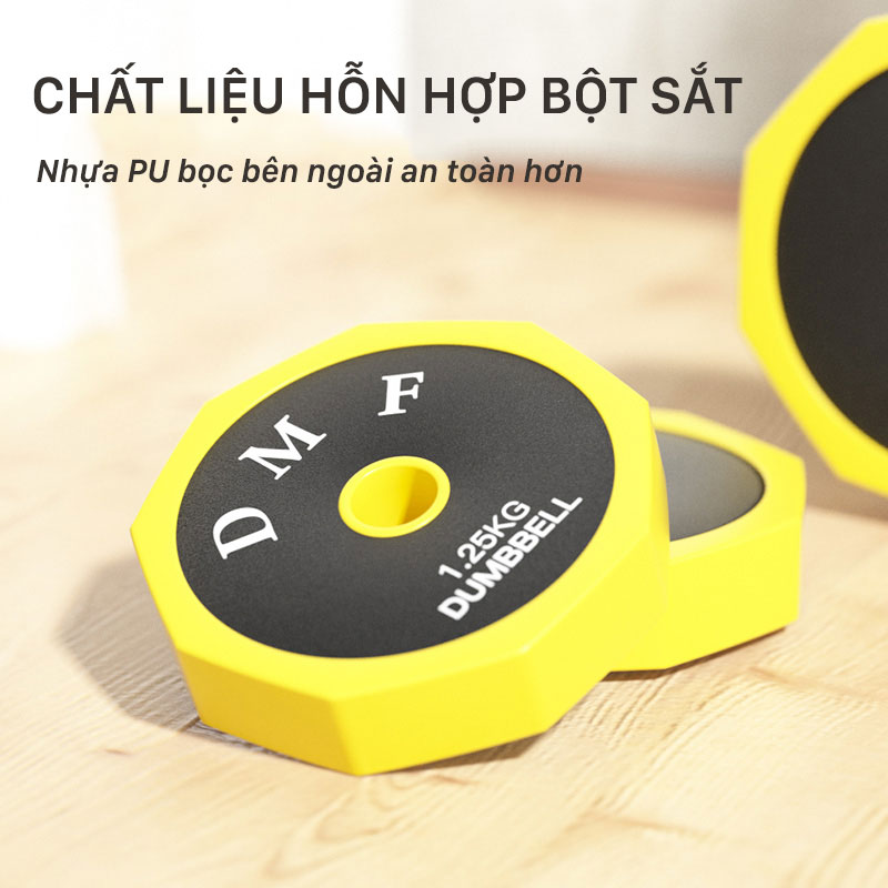 Tạ Tay + Tạ Đẩy kết hợp (2 in 1) chất liệu sắt- Loại 30KG