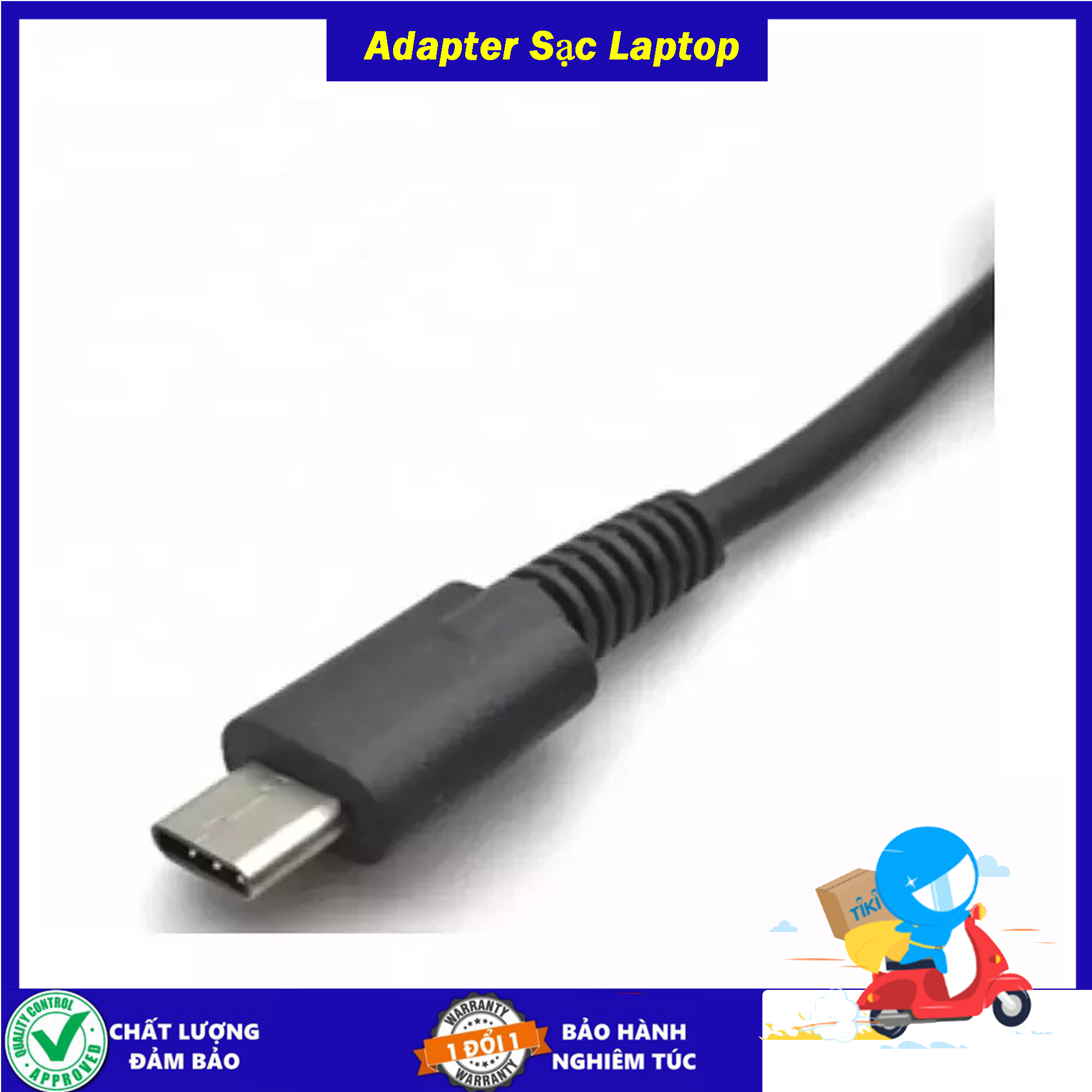 Sạc cho Laptop Lenovo 20V 2.25a 3.25a - công suất 45w/65w - Chân type C - Tặng kèm dây nguồn - Hàng Nhập Khẩu - Sản phẩm mới 100% New Seal