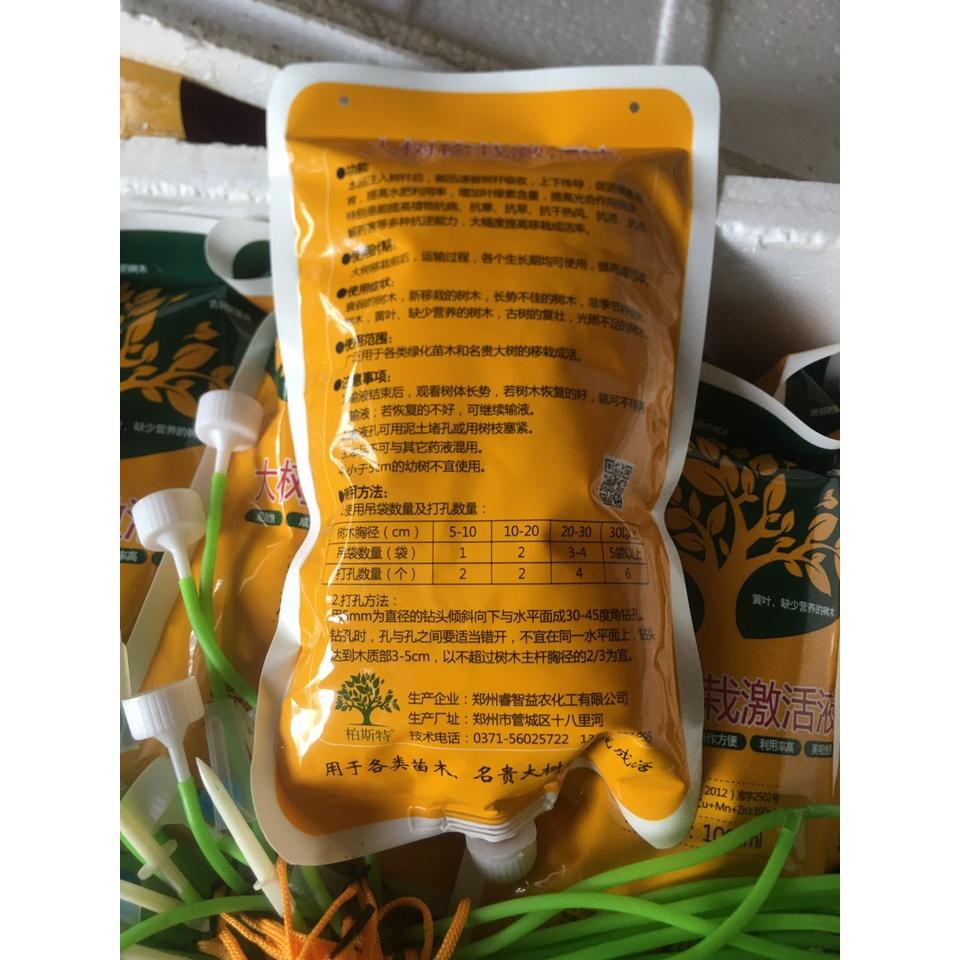 Túi Dịch Truyền Dinh Dưỡng Cho Cây Trình, Công Cảnh . Gíup Bật Mầm, Bật rễ nhanh