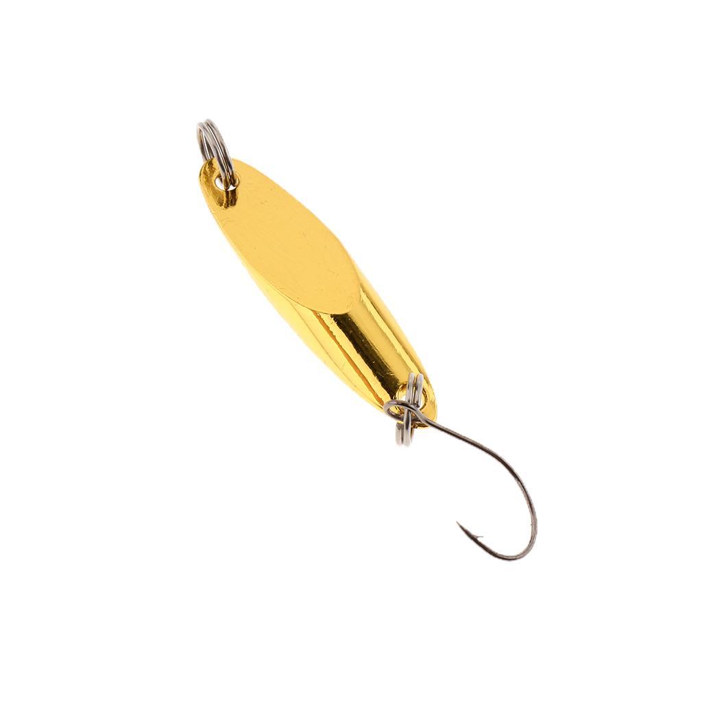 Hard Spoon Sequins Fishing Lures Metal Fishing Baits with Single Hook Durable for Sea Fishing