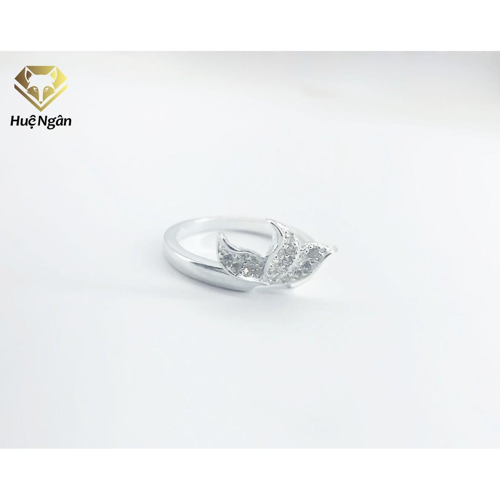 Nhẫn bạc Ý 925 Huệ Ngân - Nhẫn Chiếc Lá TẦM XUÂN S104